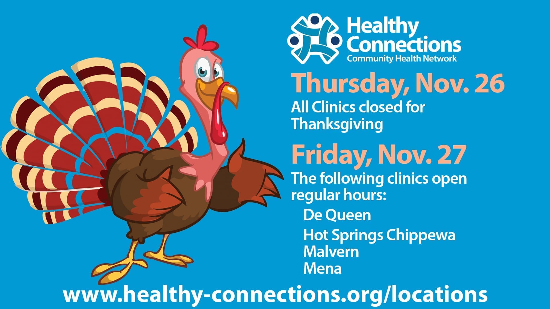 Thankgiving, Black Friday Hours Update