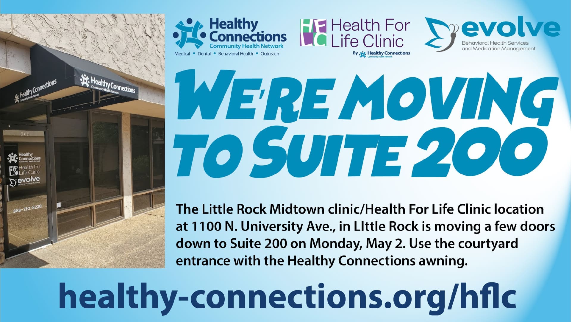 LR Midtown/HFLC Moving to Suite 200